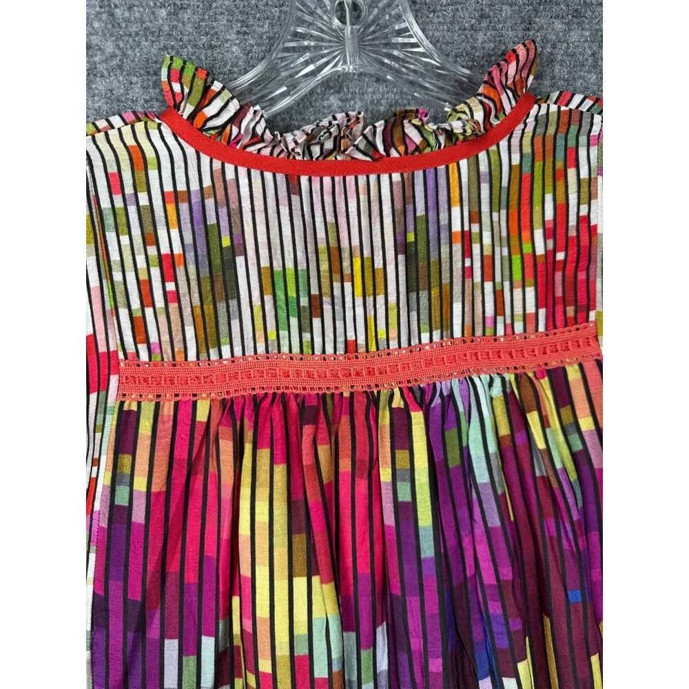 Anthropologie Conditions Apply Top Small Colorful Peasant Boho Poet Cottage - Picture 13 of 14